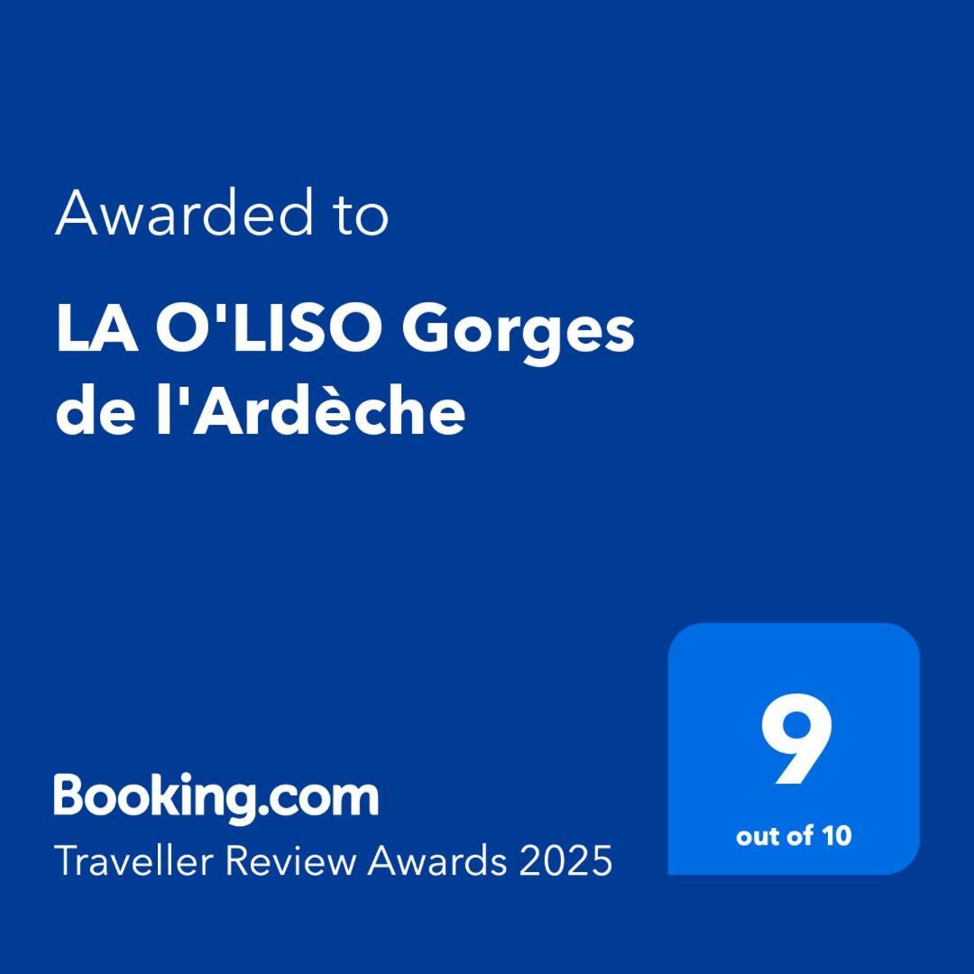 Vila La O'Liso Gorges De L'Ardeche Salavas Exteriér fotografie